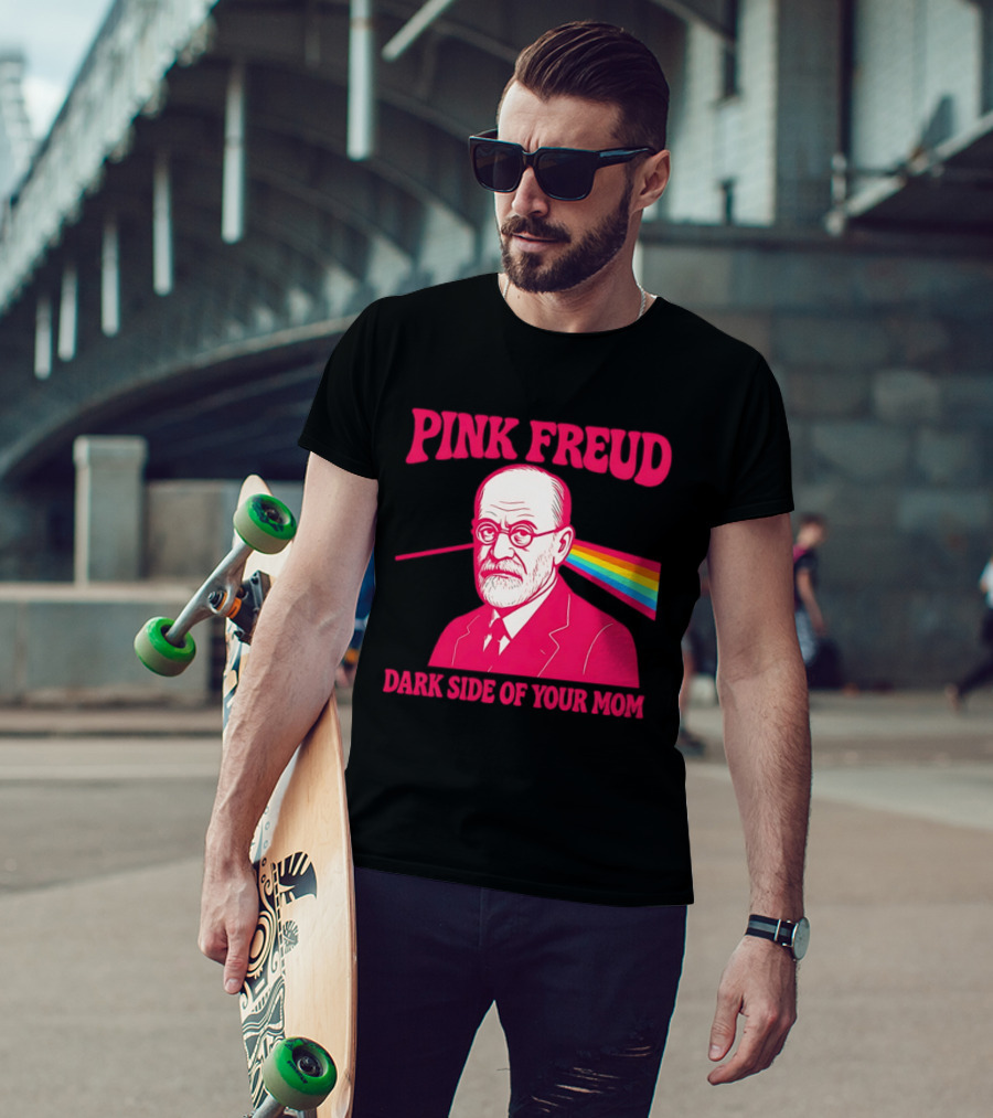 Pink Freud The Dark Side Of Your Mom Mom T-Shirt