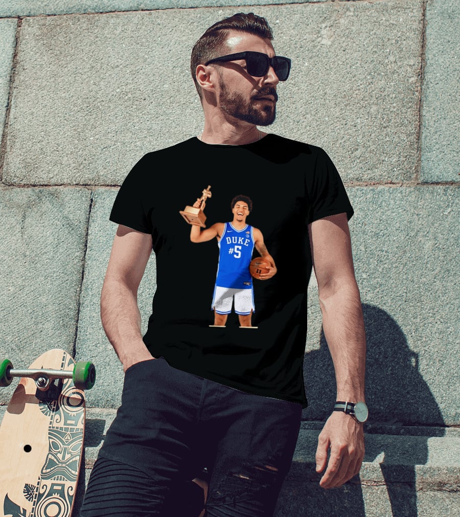 Duke Basketball #5 Cameron Boozer Naismith Men's College Player Of The Year 2026 T-Shirt