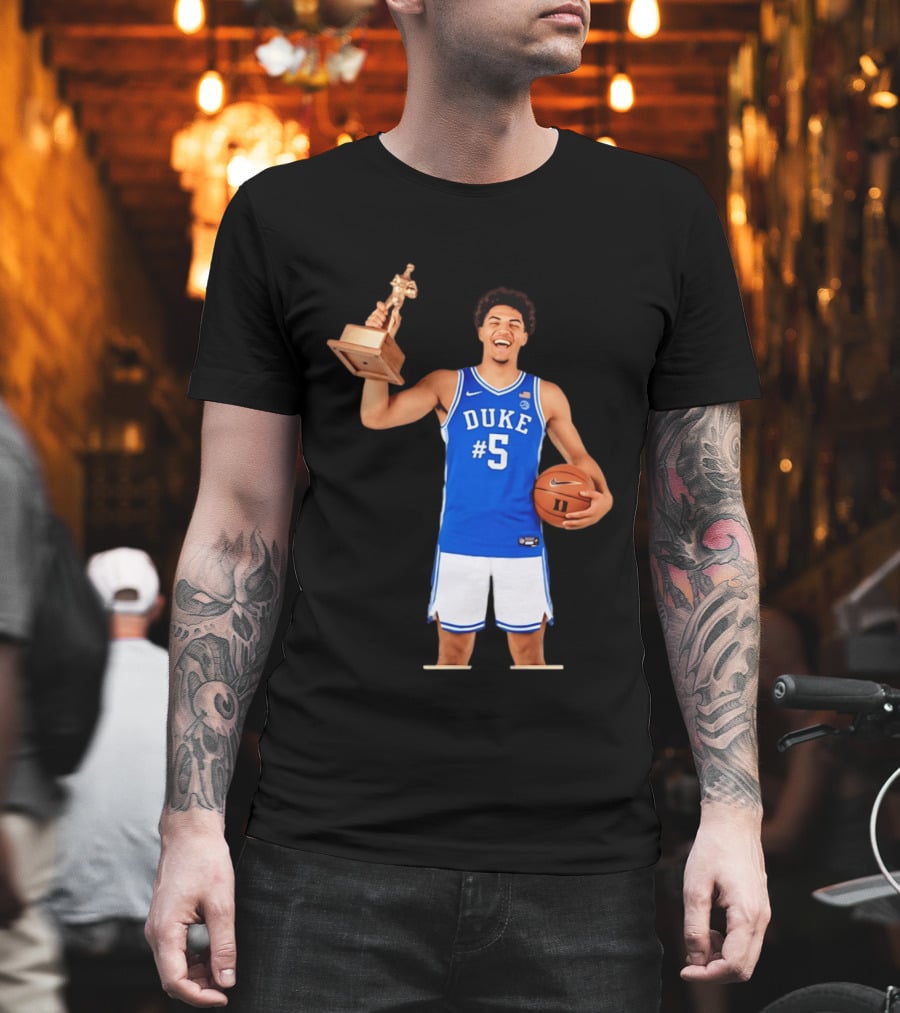 Duke Basketball #5 Cameron Boozer Naismith Men's College Player Of The Year 2026 T-Shirt