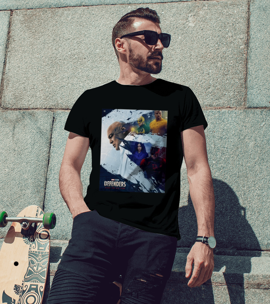 Marvel Television Defenders Fight For New York Heroes Assemble T-Shirt