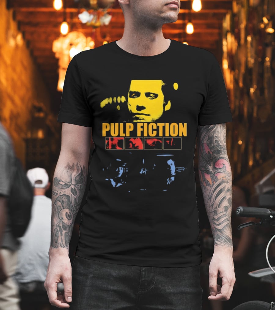 Pulp Fiction John Travolta Iconic Character Retro Movie T-Shirt