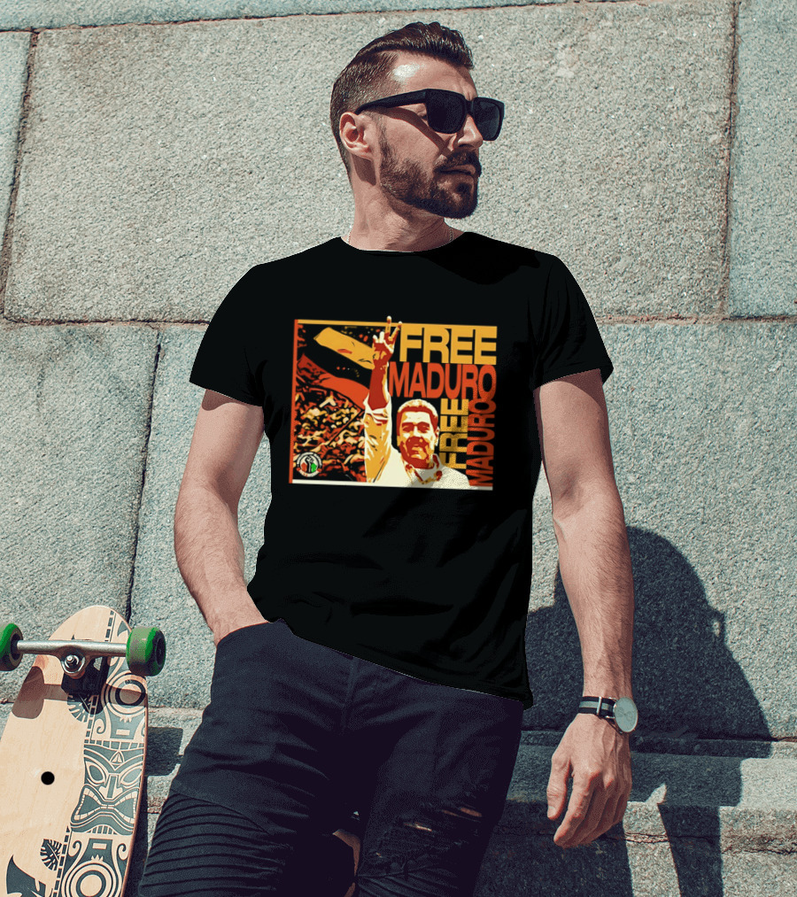 FREE MADURO Nicolas Maduro Peace Sign Protest T-Shirt