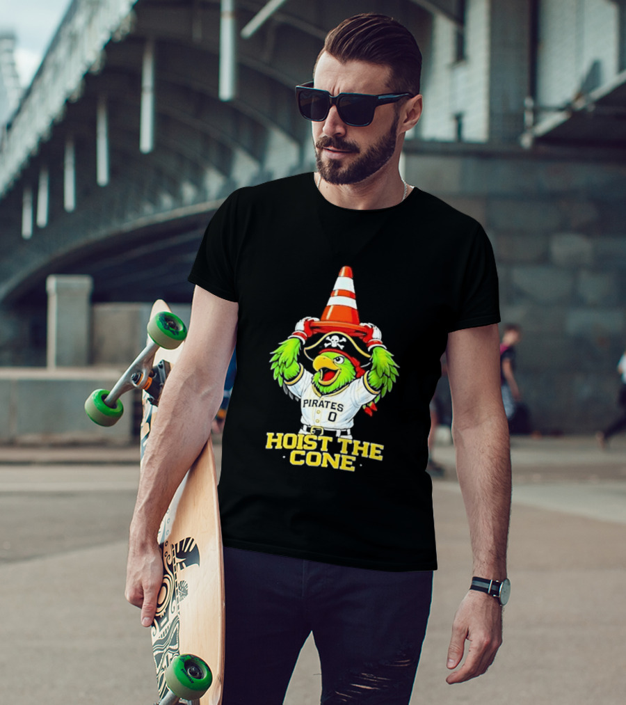 Pirate Parrot Hoist The Cone Pittsburgh Pirates Baseball 2026 T-Shirt