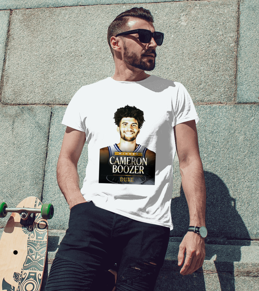 Winner Cameron Boozer Duke Basketball 2026 Naismith Men's College Player Of The Year T-Shirt