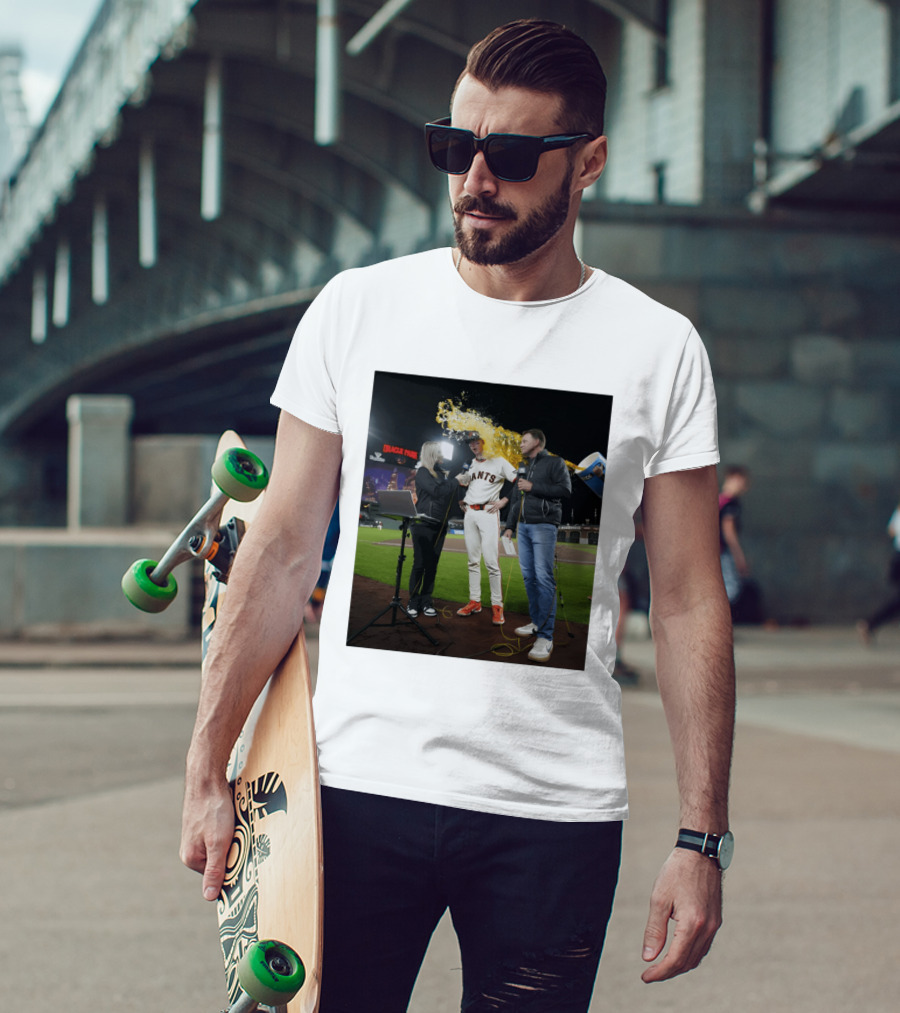 Daniel Susac Interview Oracle Park San Francisco Giants Celebration Moment T-Shirt
