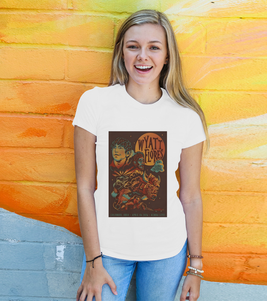 Wyatt Flores With Kashus Culpepper Columbus Ohio April 4 2026 Kemba Live Event T-Shirt