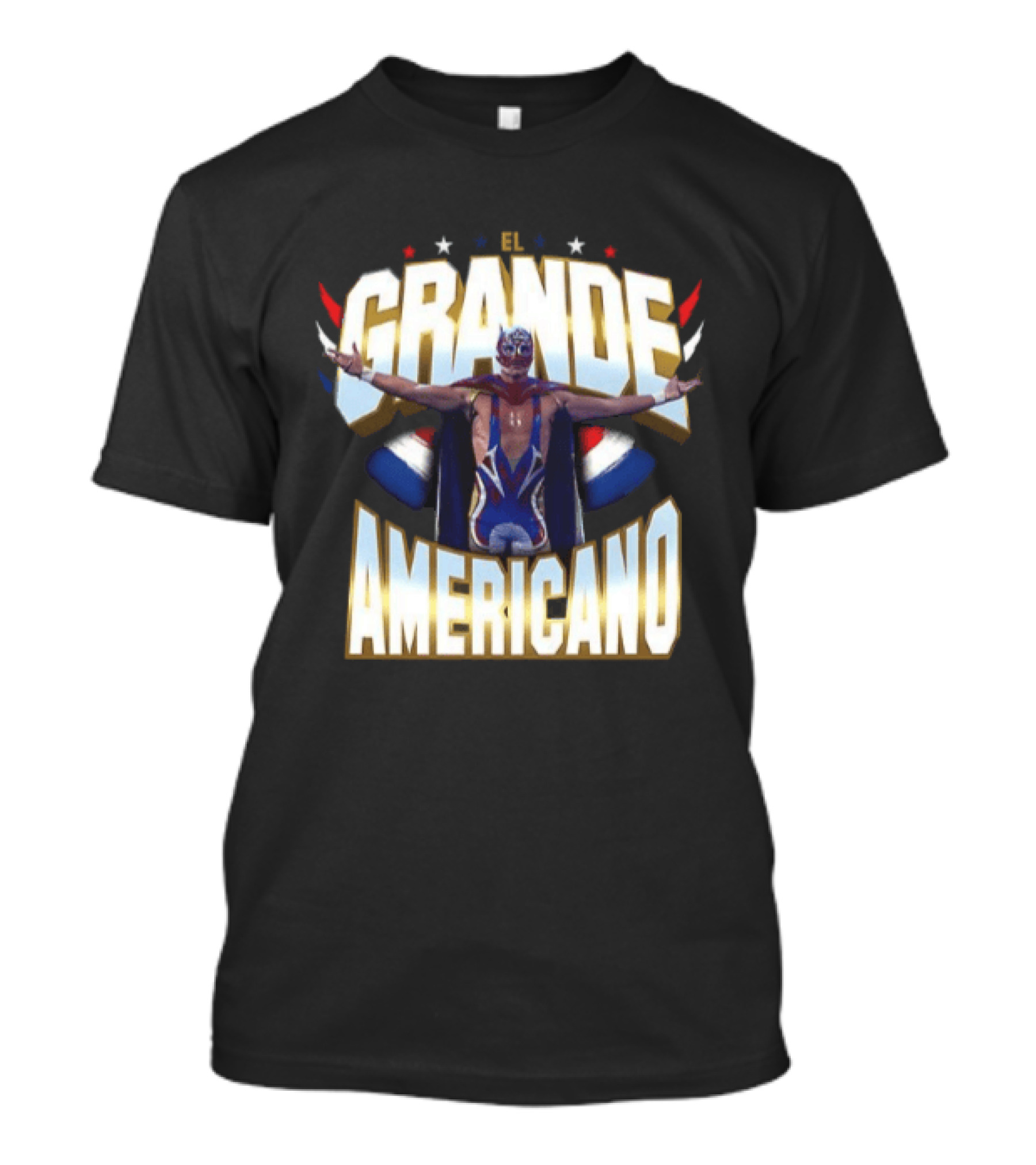 El Grande Americano WWE Stars And Stripes Wrestling Pose T-Shirt