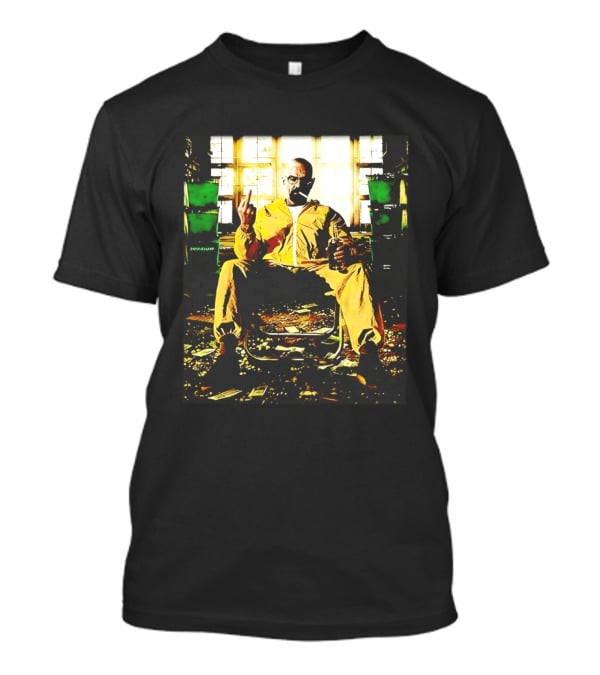 Breaking Bad Walter White Iconic Yellow Suit Middle Finger Scene T-Shirt
