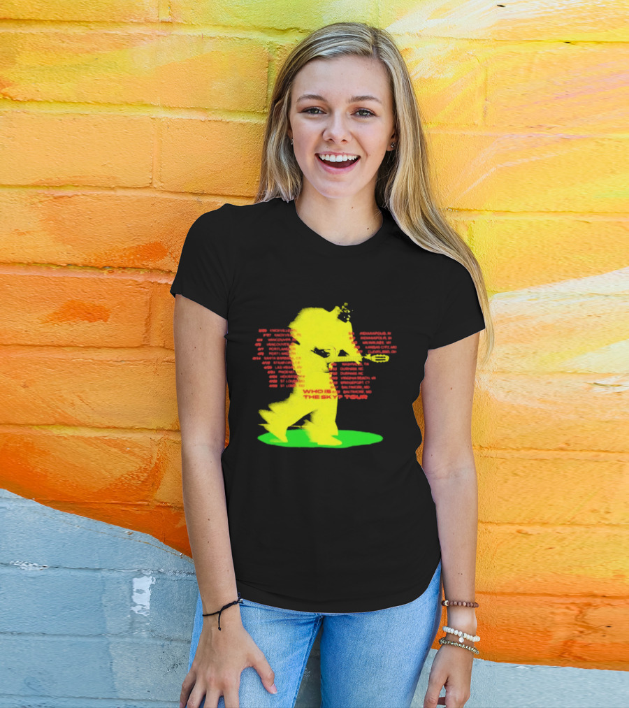 Who Is The Sky Tour With Astronaut Silhouette And Tour Dates T-Shirt