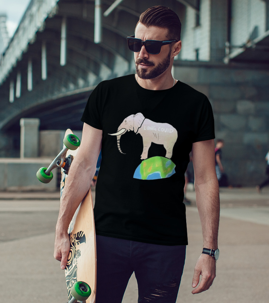 Elephant Long Covid Earth T-Shirt