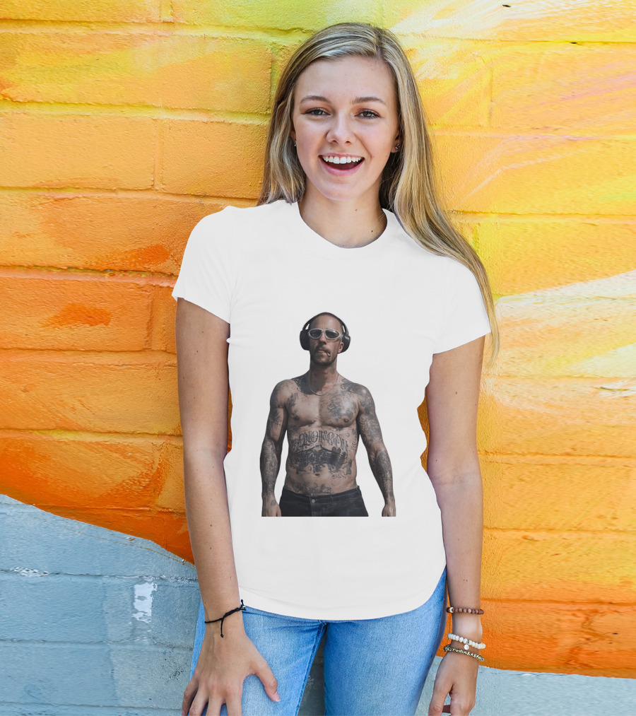 Adam Levine Maroon 5 Smoking Tattoos And Headphones T-Shirt