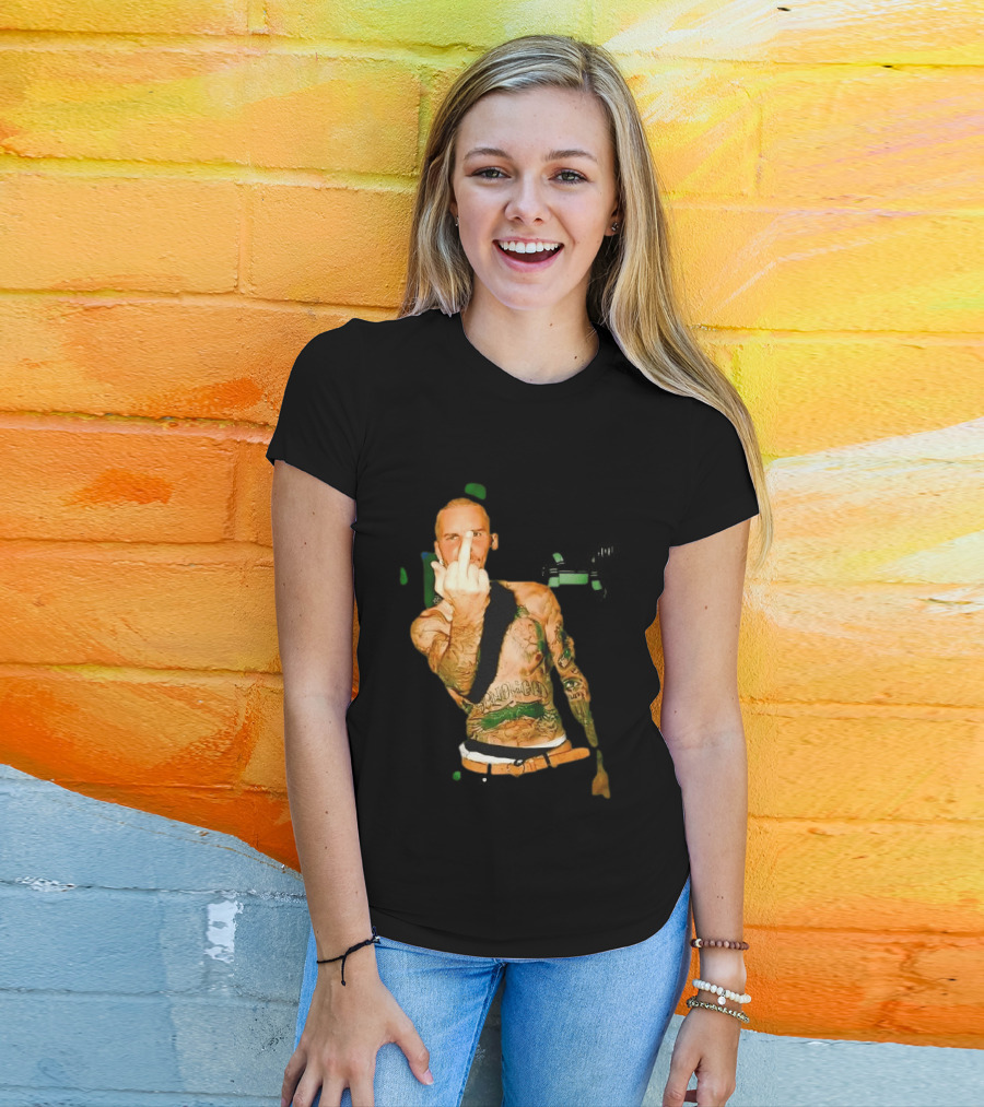 Justin Bieber Middle Finger Barebacked Music Lovers T-Shirt