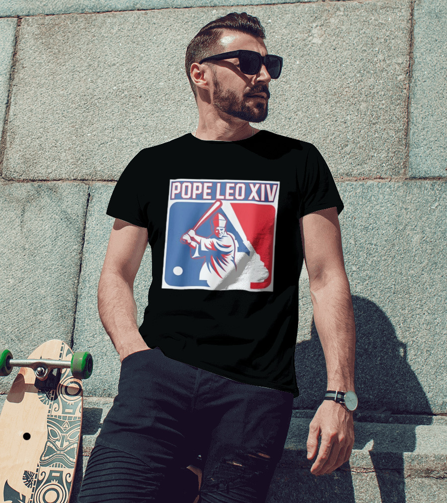 Pope Leo XIV Baseball Catholic MLB T-Shirt