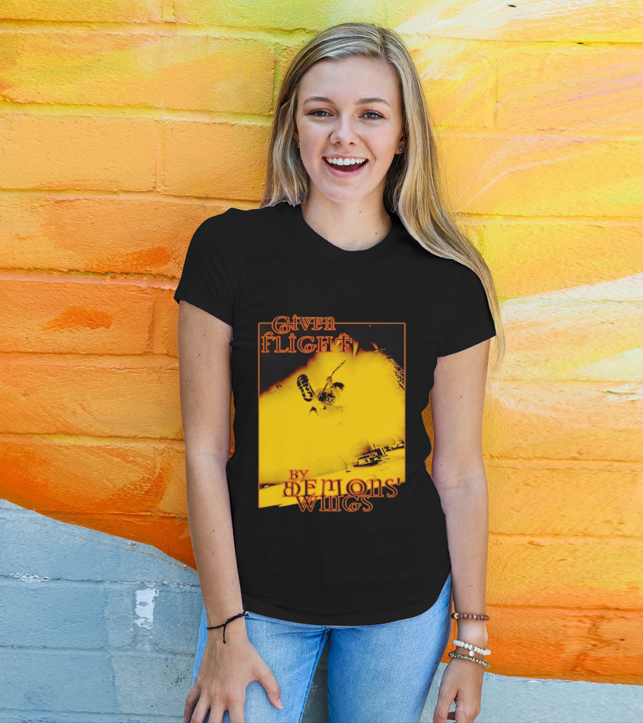 Given Flight By Demons' Wings Guitarist Jumping With Electric Energy T-Shirt