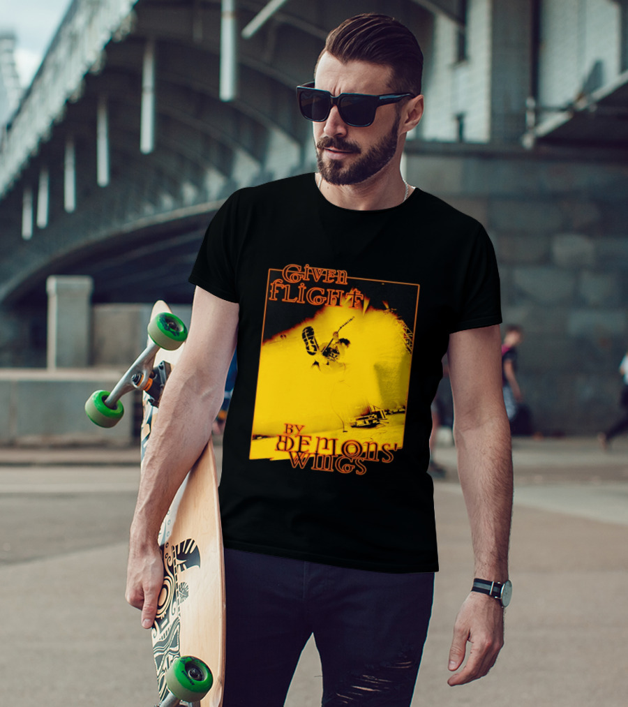 Given Flight By Demons' Wings Guitarist Jumping With Electric Energy T-Shirt