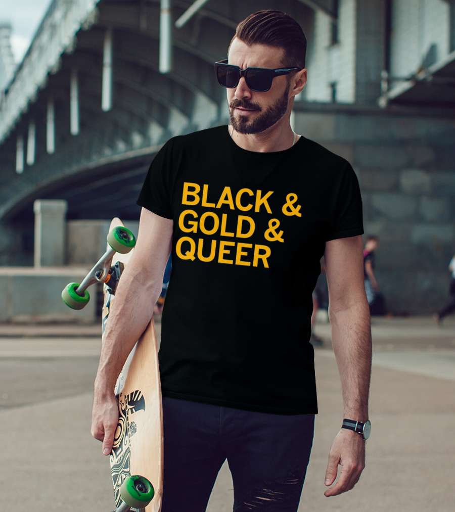 Black And Gold And Queer T-Shirt