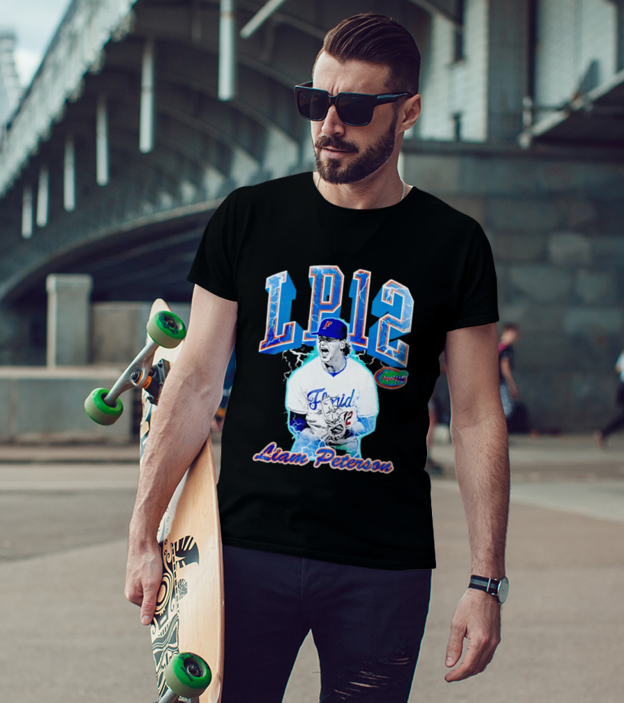 Liam Peterson LP12 Florida Gators Baseball Player T-Shirt