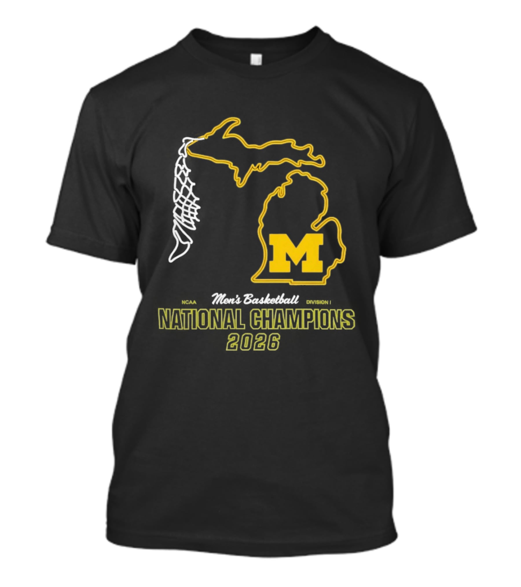 Michigan Wolverines National Champions 2026 MBB NET T-Shirt