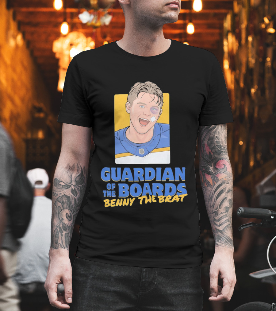 Guardian Of The Boards Benny The Brat Buffalo Sabres Hockey Player T-Shirt