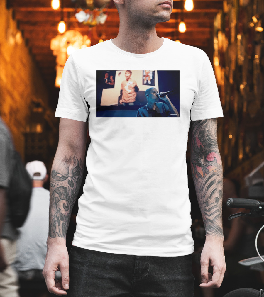 Justin Bieber Coachella Singing Nostalgia With You 2000s Fashion T-Shirt