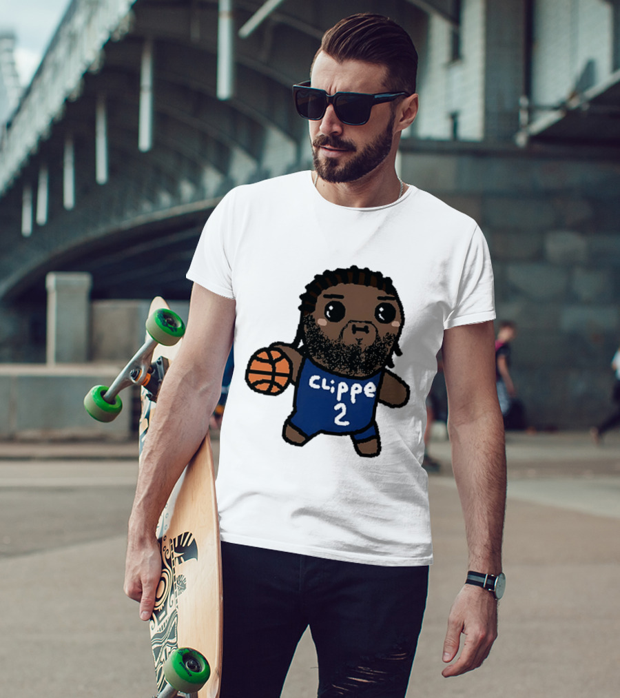 Kawaii Leonard Clipper 2 Los Angeles Cartoon Basketball T-Shirt