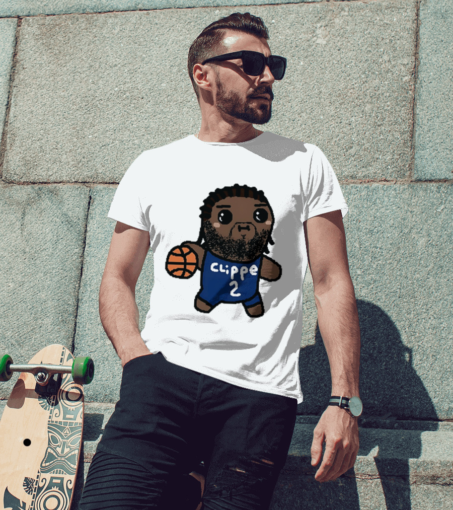 Kawaii Leonard Clipper 2 Los Angeles Cartoon Basketball T-Shirt