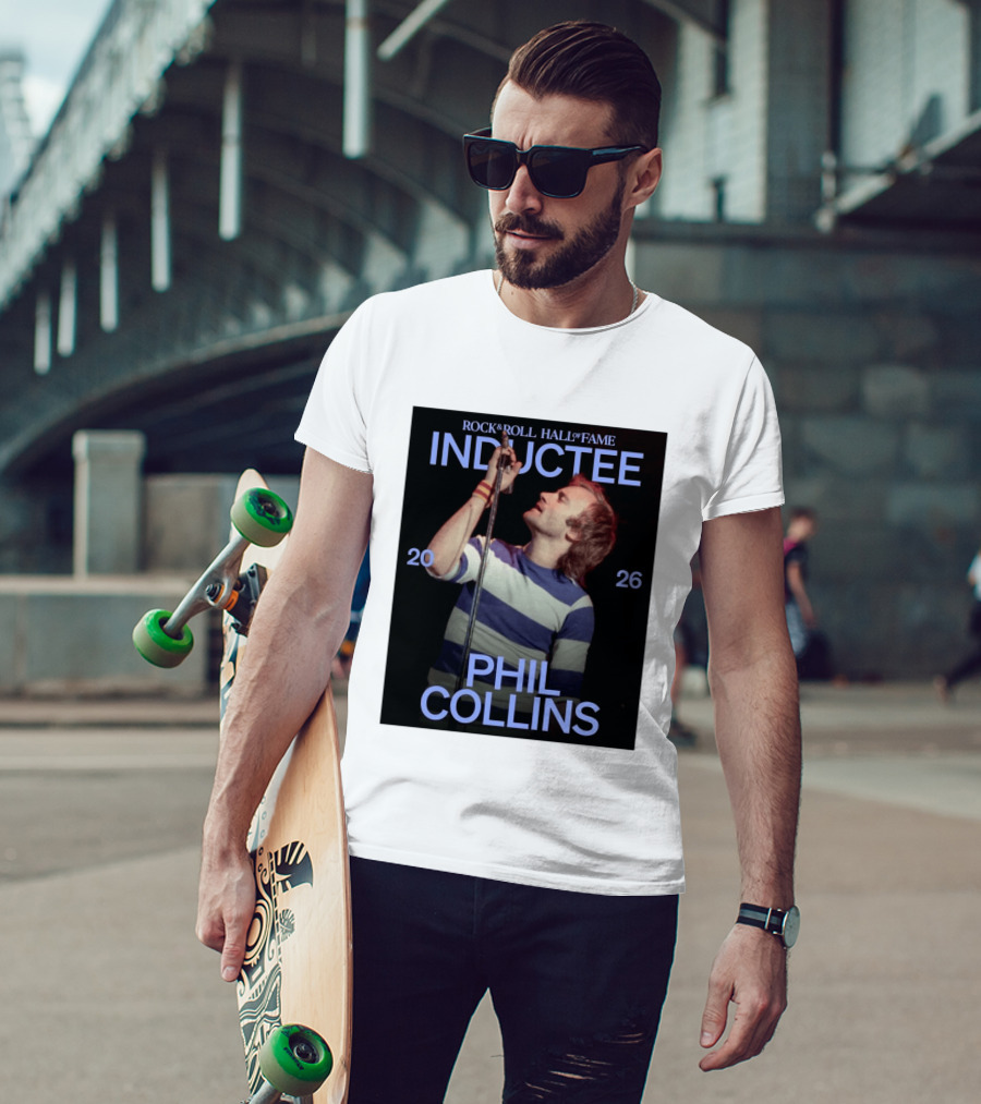 Rock Roll Hall Of Fame 2026 Inductee Phil Collins T-Shirt