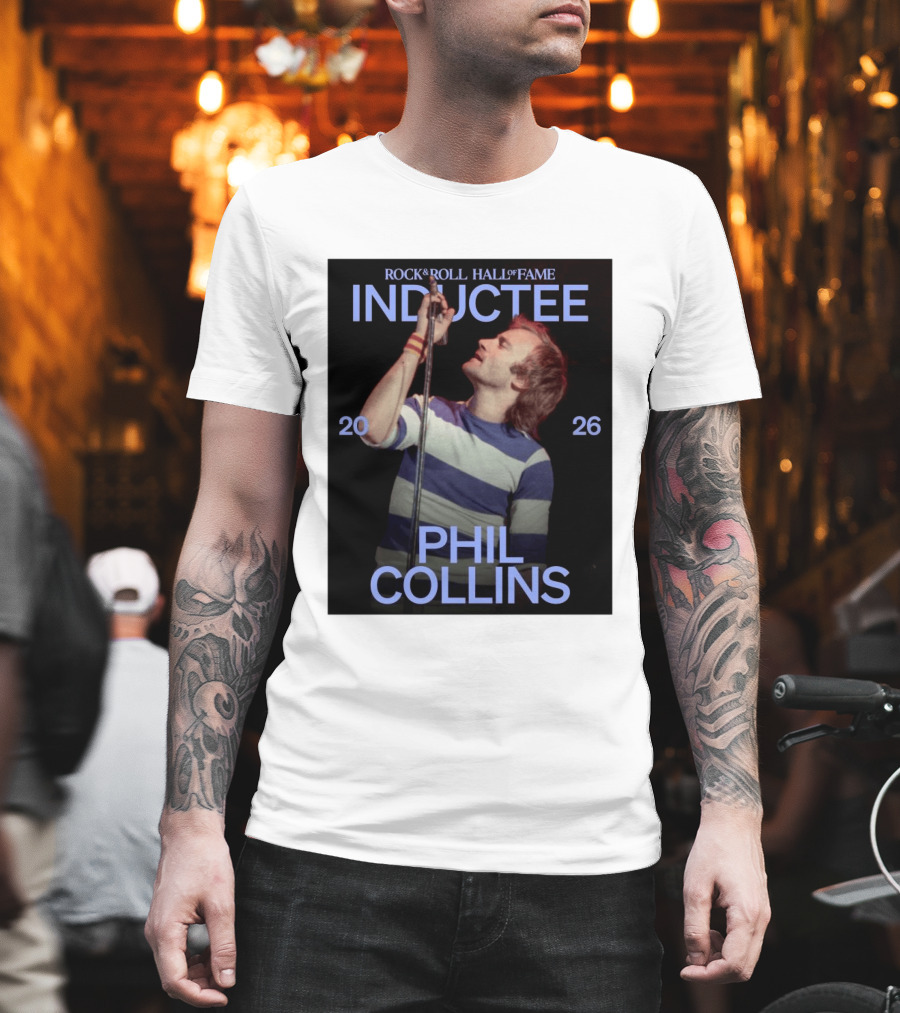 Rock Roll Hall Of Fame 2026 Inductee Phil Collins T-Shirt