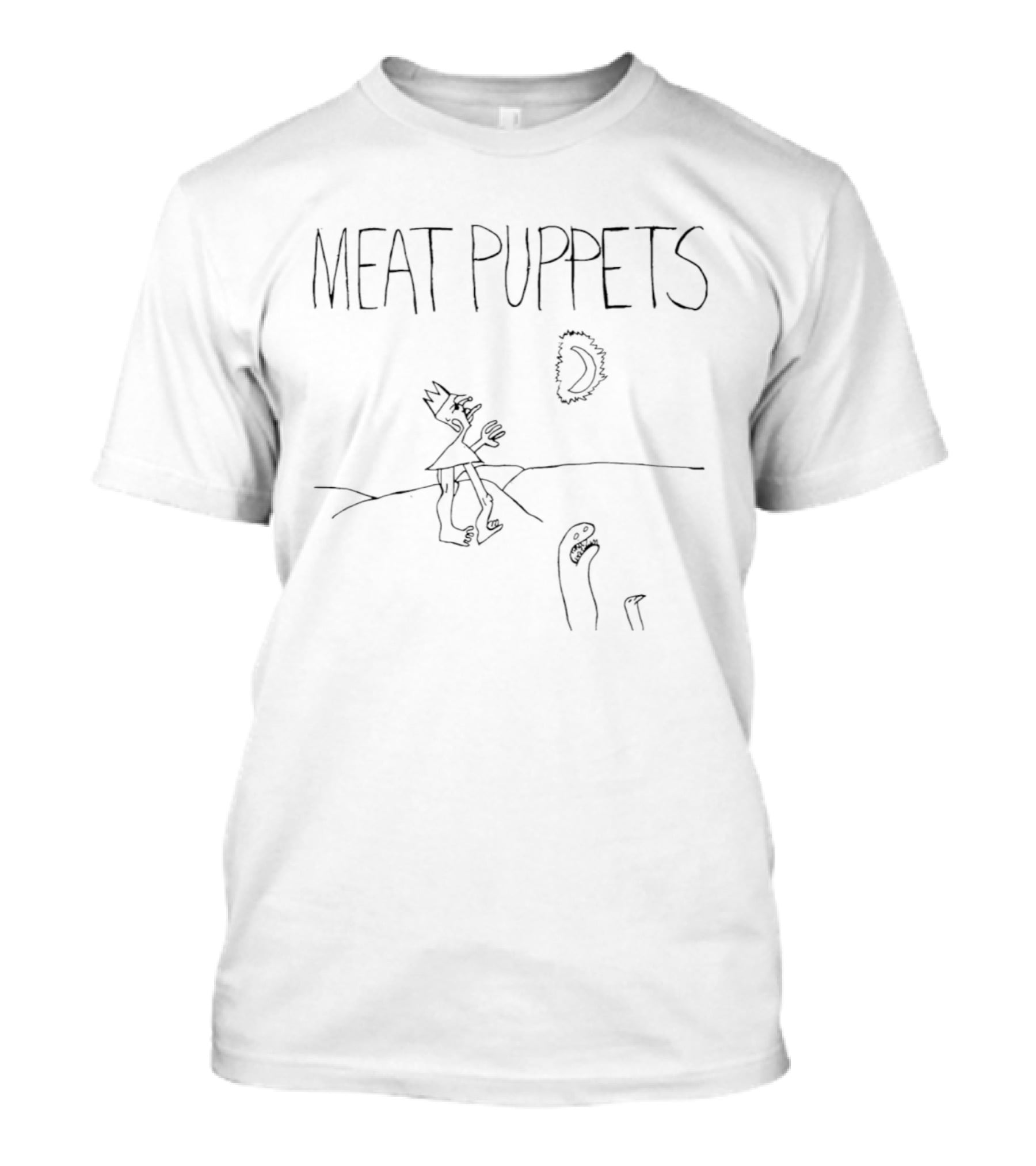 Meat Puppets 1985 Surreal Caricature T-Shirt