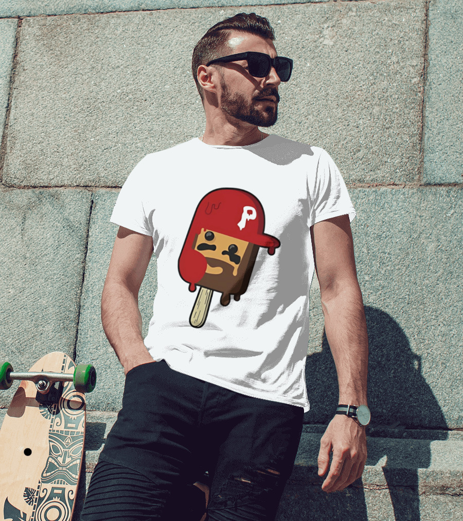 Bryce Harper Philadelphia Phillies Popsicle Red Cap Ice Cream T-Shirt