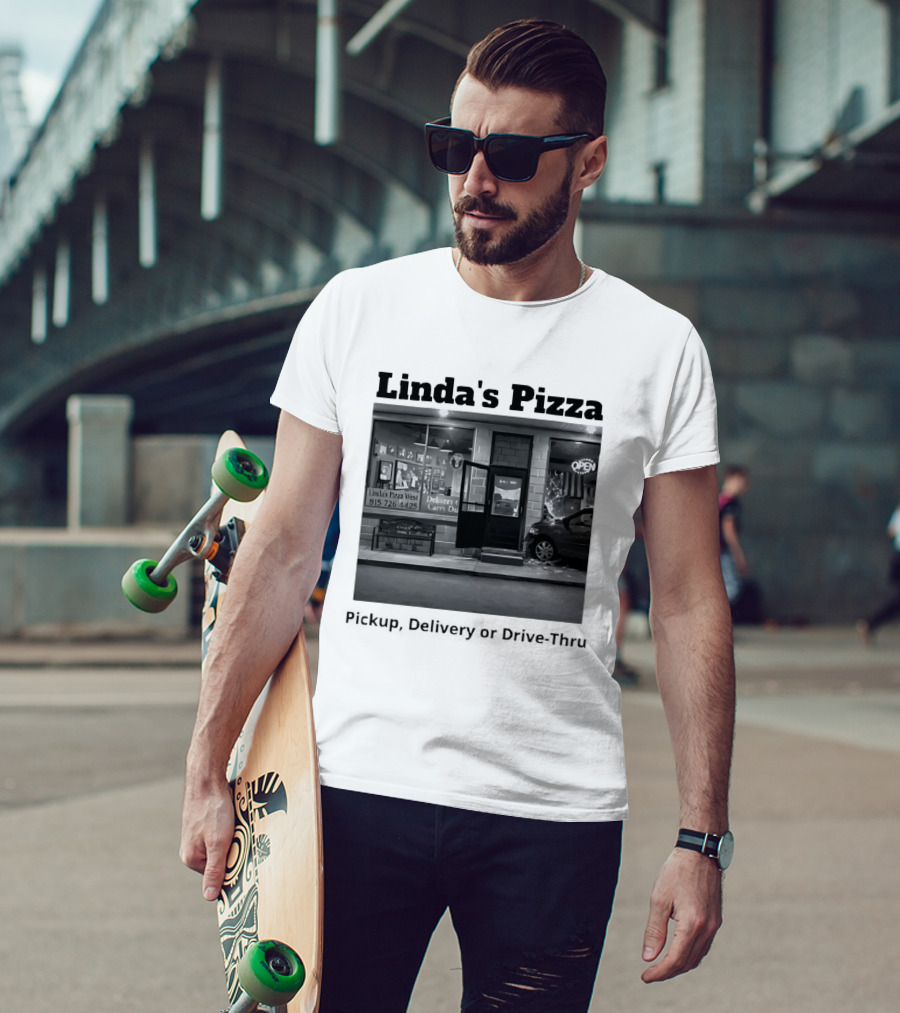 Linda's Pizza West Pickup Delivery Carry Out Near 815 726 4425 Open Late Night T-Shirt