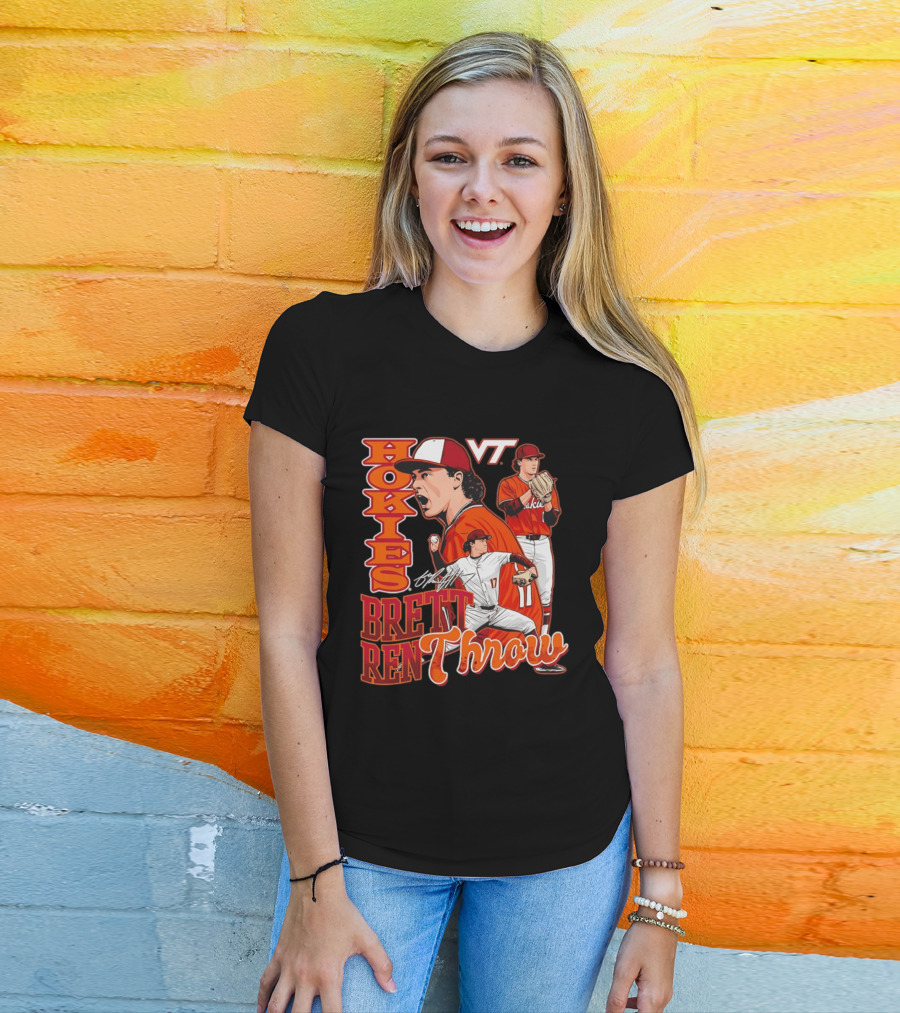 Hokies Brett Renfrow VT Baseball Brett Renthrow T-Shirt