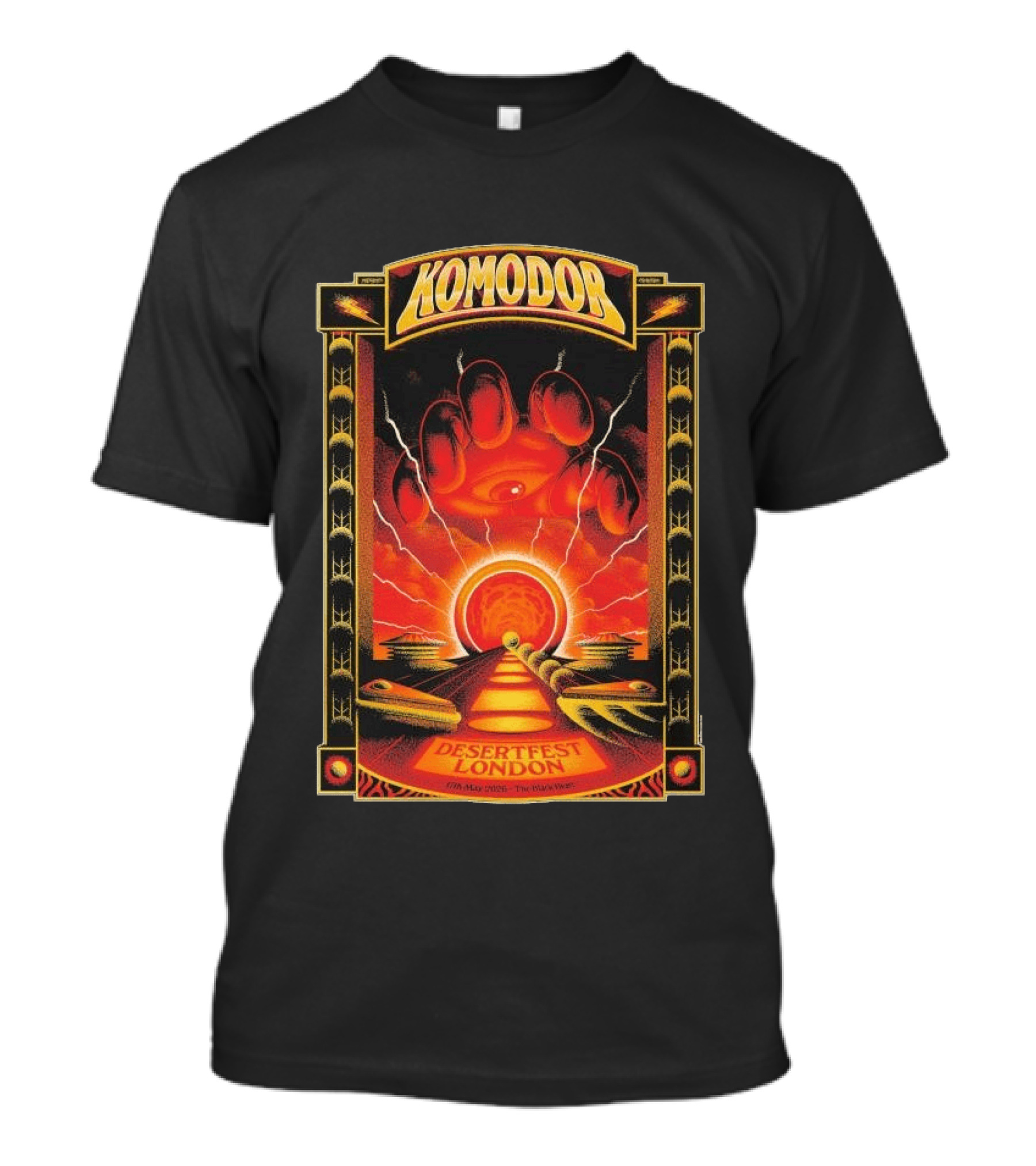 Komodor Desertfest London 5.17.2026 The Black Heart Event T-Shirt