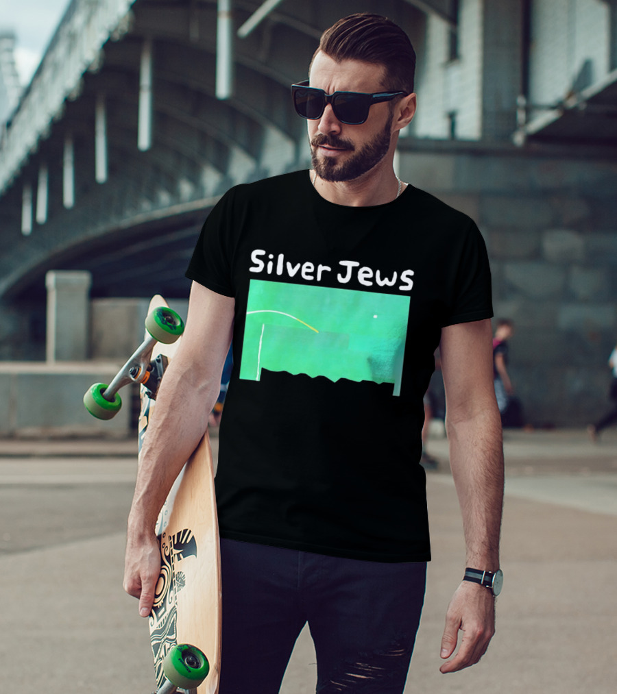 Silver Jews Green Abstract T-Shirt