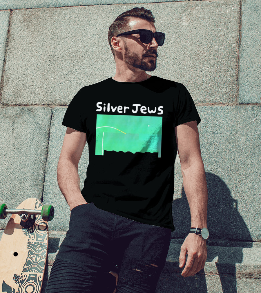 Silver Jews Green Abstract T-Shirt