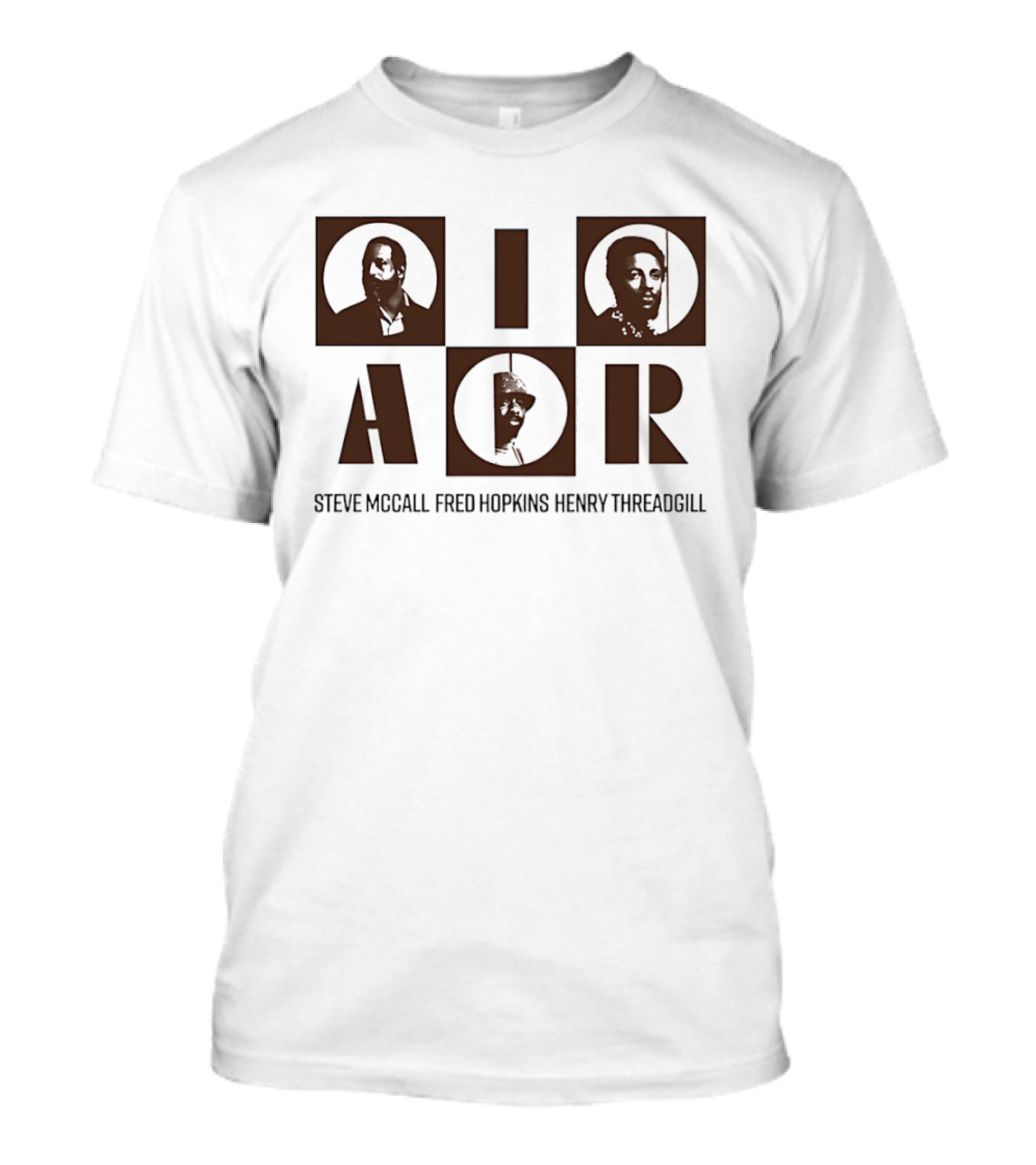 AOR Steve McCall Fred Hopkins Henry Threadgill Jazz Legends T-Shirt