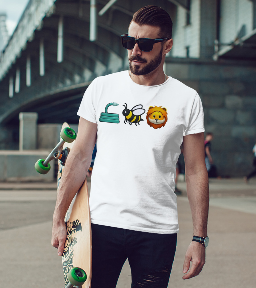Hose Bee Lion Emoji Mashup T-Shirt