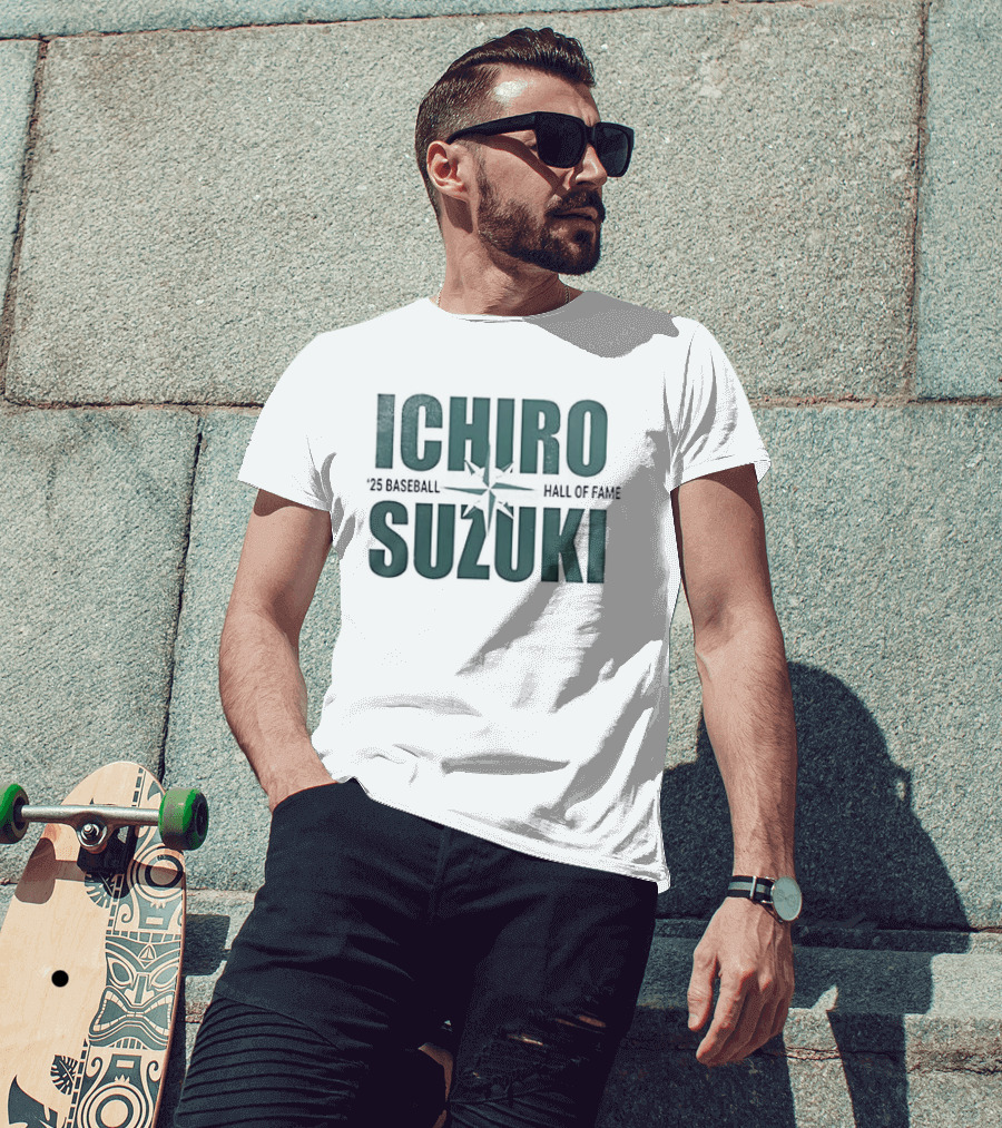 Seattle Mariners Ichiro Suzuki Hall Of Fame Edition T-Shirt
