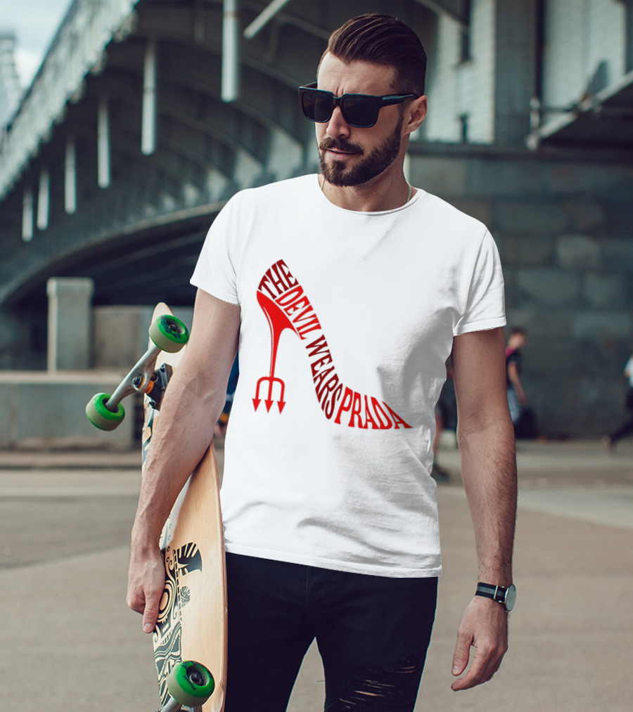 The Devil Wears Prada Red Shoe High Heel Trident T-Shirt