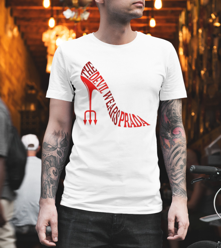 The Devil Wears Prada Red Shoe High Heel Trident T-Shirt