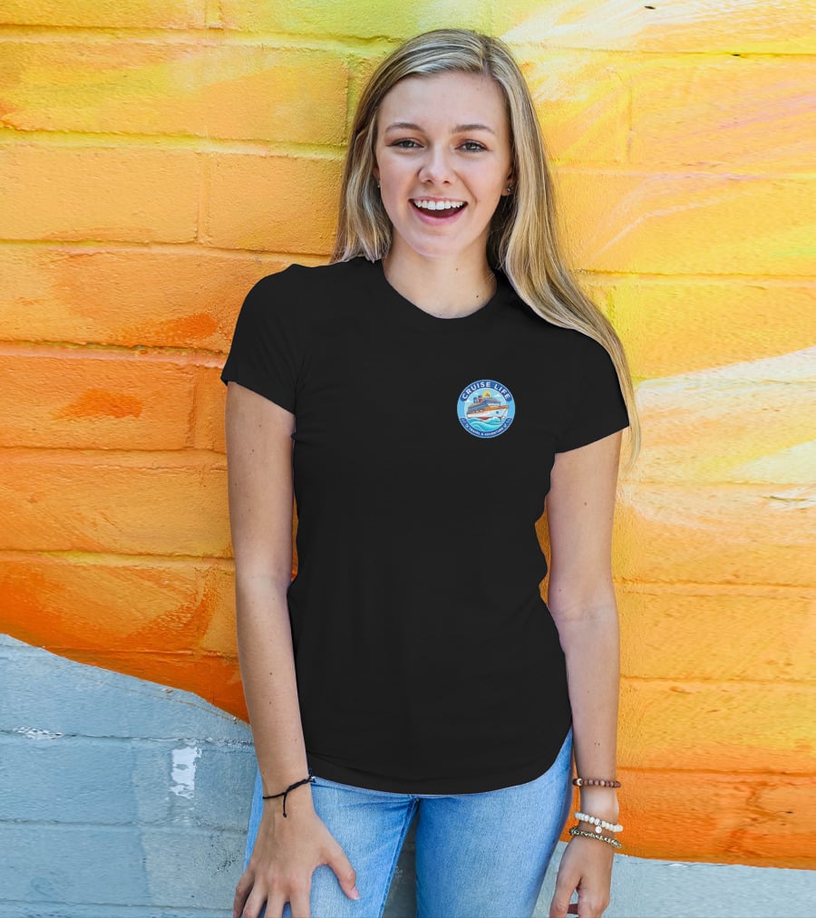 Cruise Life Travel Adventure Ocean Waves Ship T-Shirt