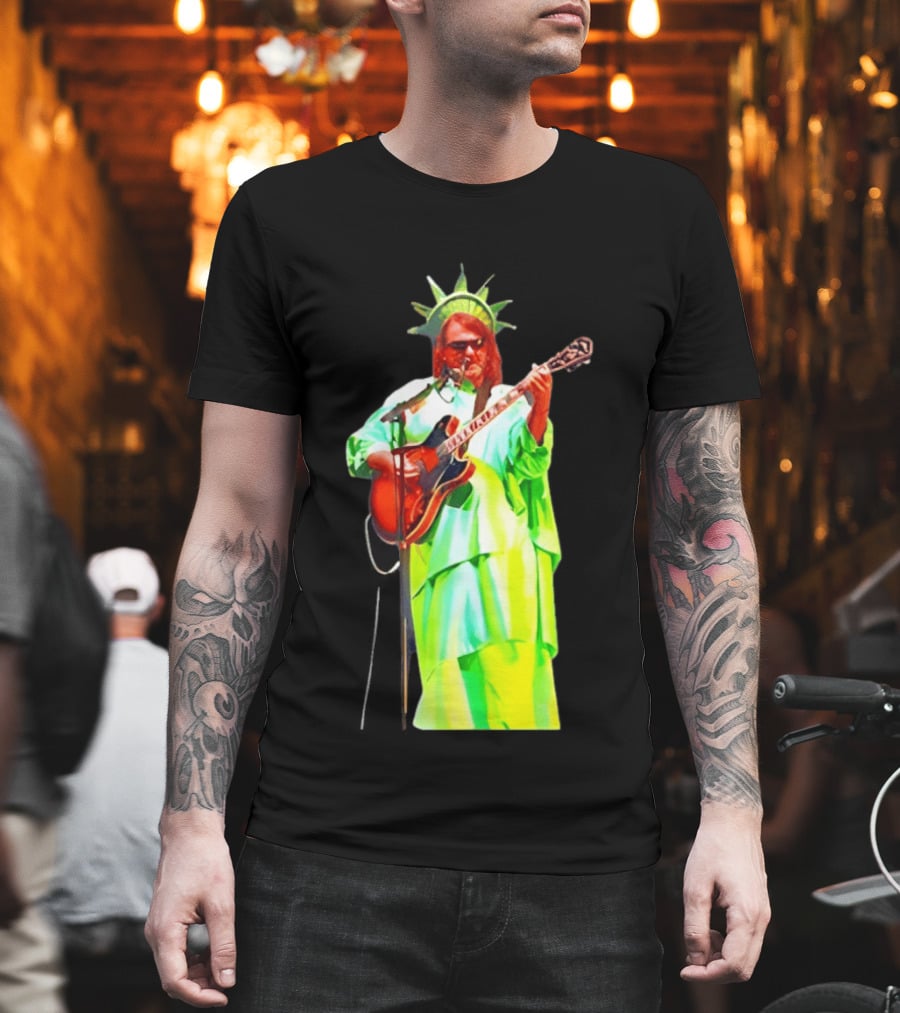 Randy Crabtree Widespread Panic Statue Of Liberty Guitarist T-Shirt