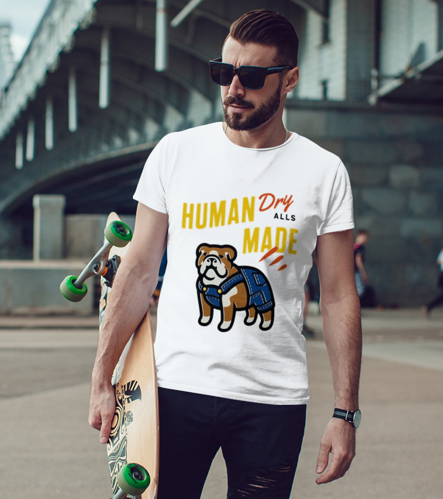 Human Made Dry Alls Bulldog In Overalls T-Shirt