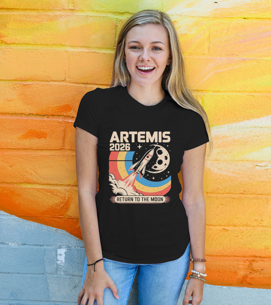 Artemis 2026 Rocket Launch Return To The Moon T-Shirt