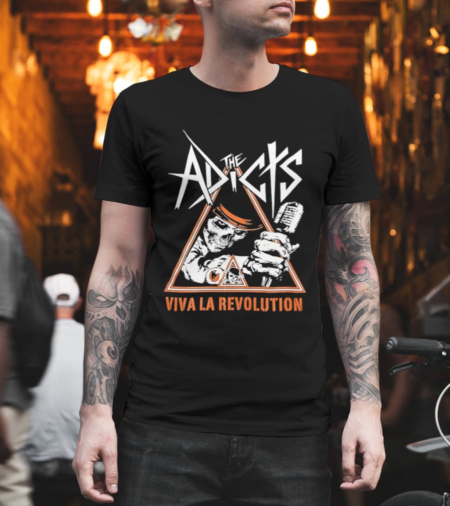 The Adicts Skeleton Viva La Revolution T-Shirt
