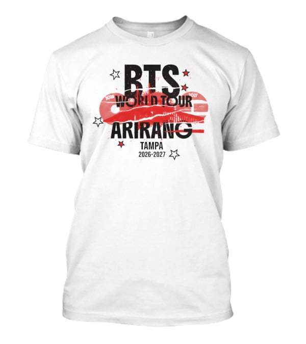 BTS World Tour Arirang Tampa 2026 2027 Concert Event T-Shirt