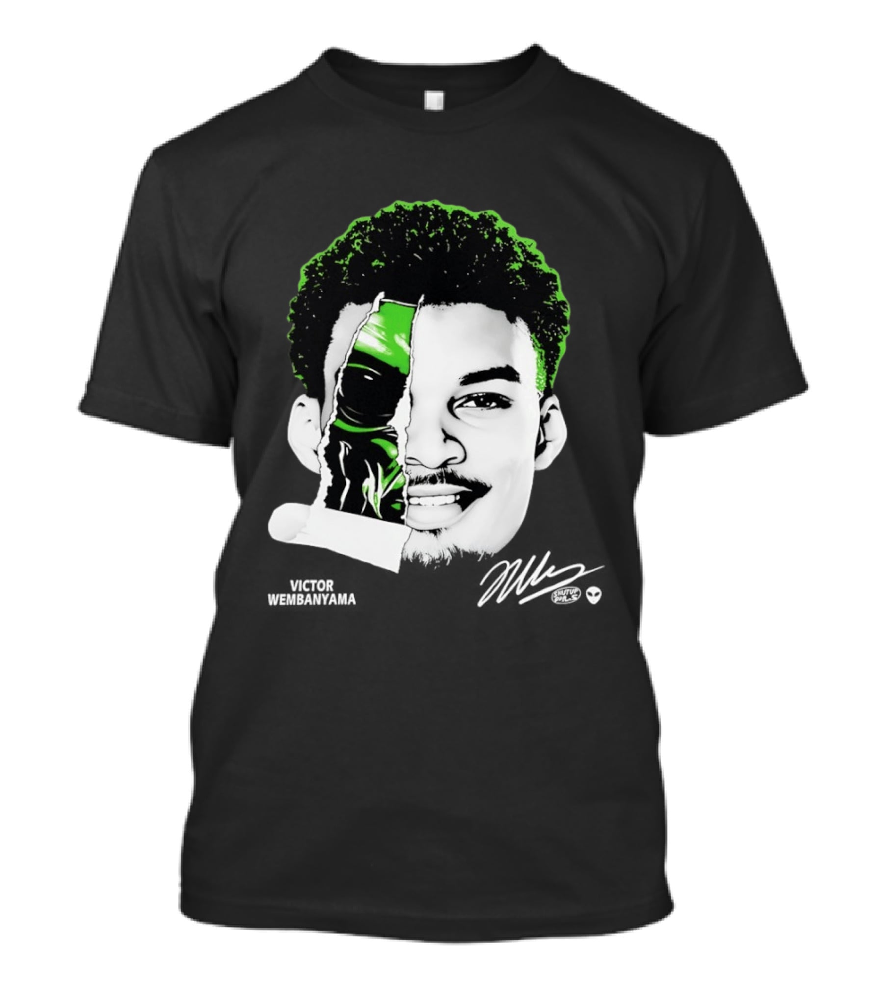 Victor Wembanyama Alien San Antonio Spurs Player Fusion T-Shirt