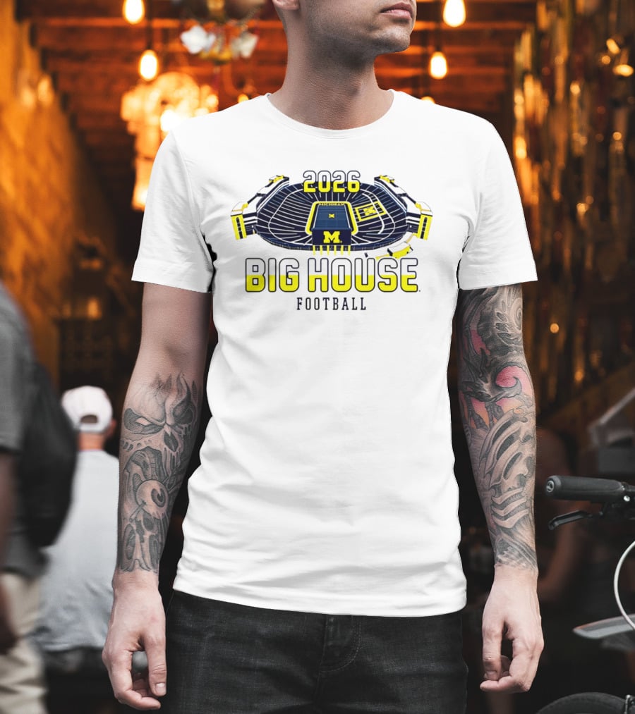 2026 Big House Michigan Wolverines Football Stadium T-Shirt