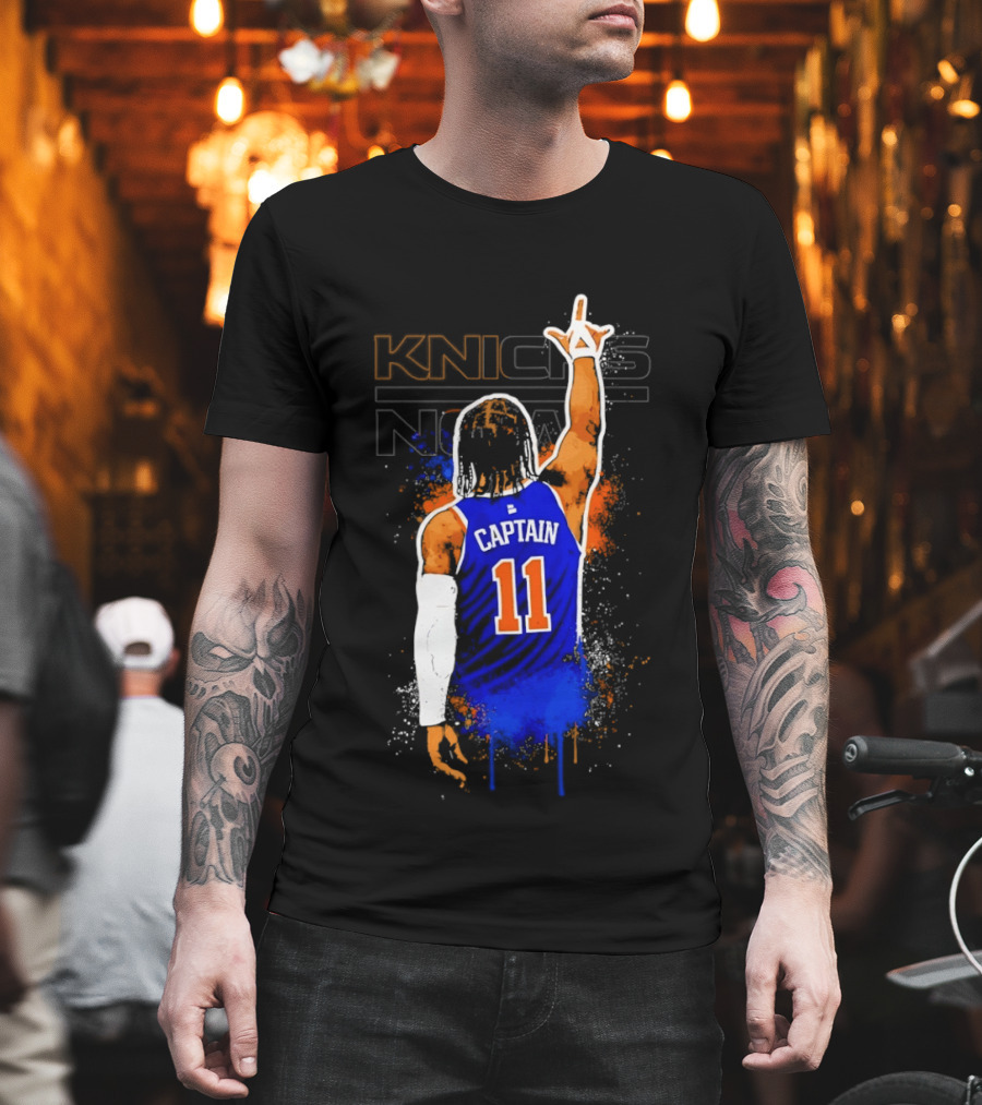 Knicks Captain Number 11 Jalen Brunson New York T-Shirt