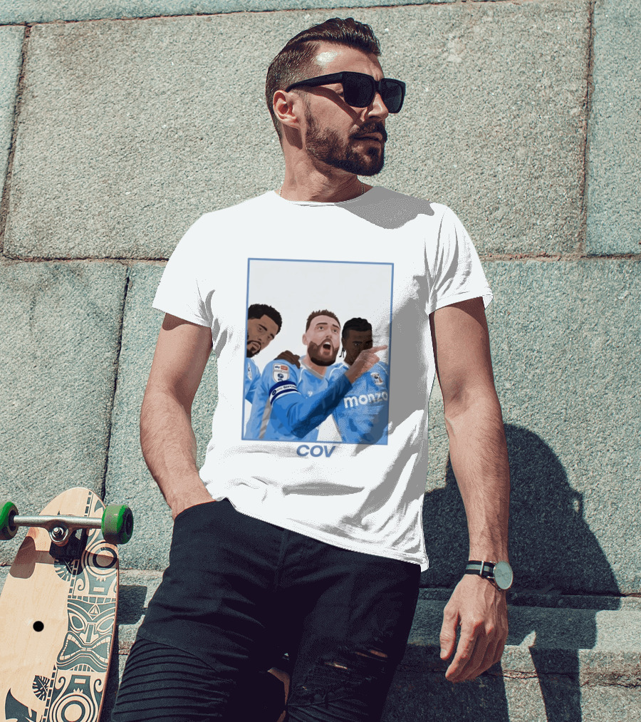 Matt Grimes Coventry City FC Sky Bet EFL Championship Promotion Monza Sponsorship T-Shirt